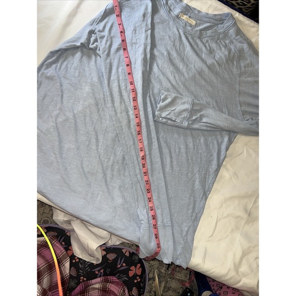 We The Free, Shirt, Women's Size Xl Blue, Long Sleeve,round Neck Relaxed 240 - Picture 6 of 7